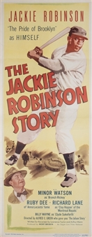 1950 "The Jackie Robinson Story" 14 x 36 Original Movie Poster 